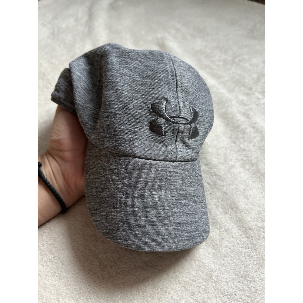 Under Armour Hat Cap Strap Back Womens One Size Heather Gray Poly Spandex Blend